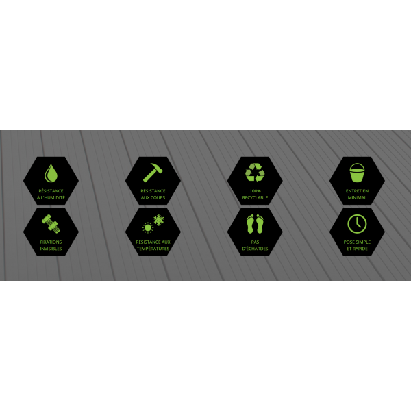 Bardage composite chanvre