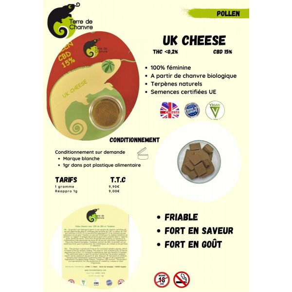 Pollen 15% CBD UK Cheese