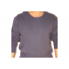 TUNISIAN COLLAR LONG-SLEEVED SWEATSHIRT