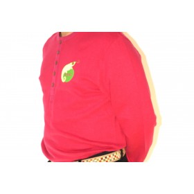 SWEAT SHIRT MANCHES LONGUES COL TUNISIEN LOGO