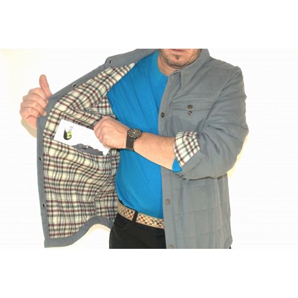 MENS QUILTED JACKET SHIRT