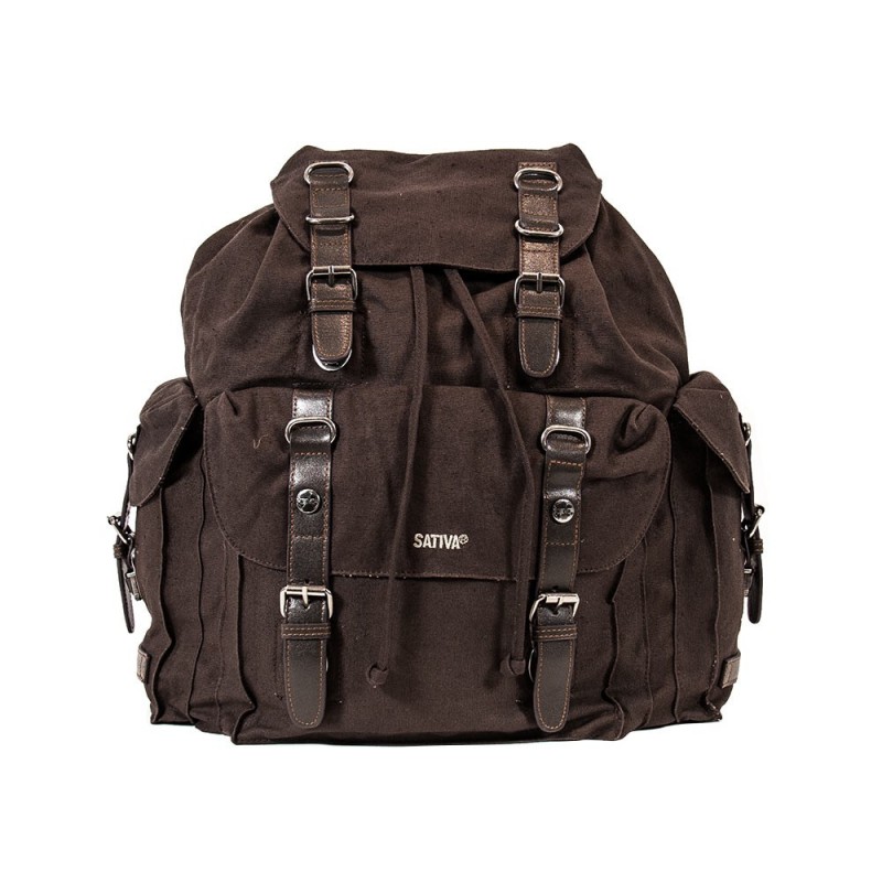 Sac a dos chanvre et coton bio, style scout tyrolien