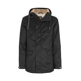 PARKA VEGAN HOMME LONGUE LEGERE NOIR