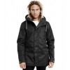 VEGAN PARKA LONG BLACK LIGHT MAN