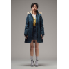 PARKA VEGAN LONG HOODLAMB BLUE