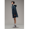 PARKA VEGAN LONG HOODLAMB BLUE