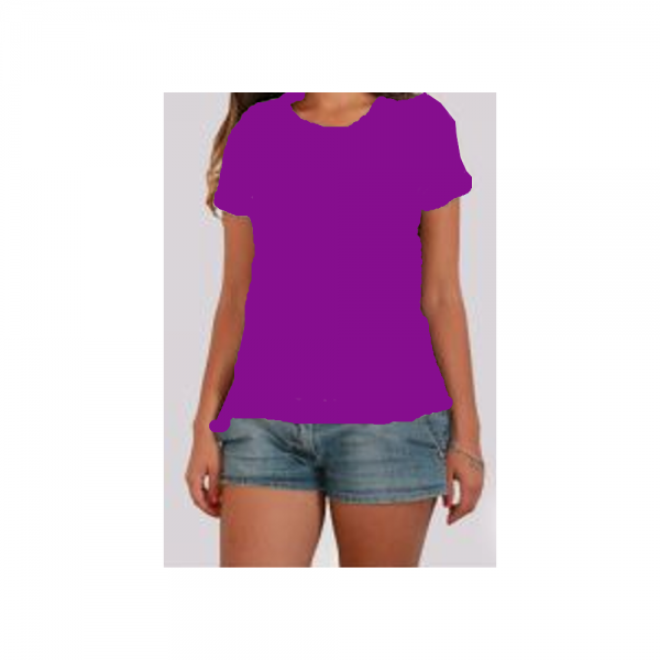 tee shirt manches courtes - violet