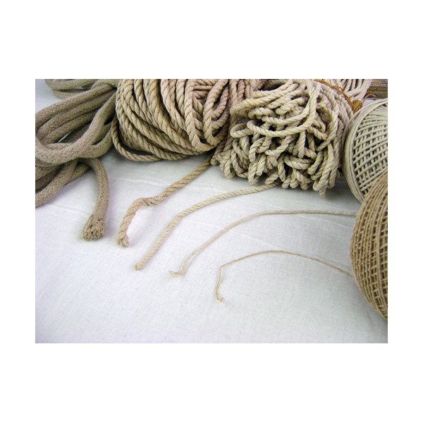 Corde Cordage en Chanvre 6mm 20m tressé : : Bricolage