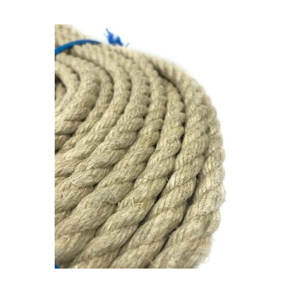 Corde chanvre HEMPTWIST ø18mm au mètre 4-torons torsadée de Kanirope®