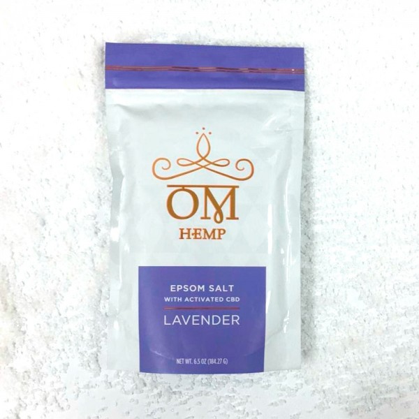 Lavender bath salts enriched with CBD