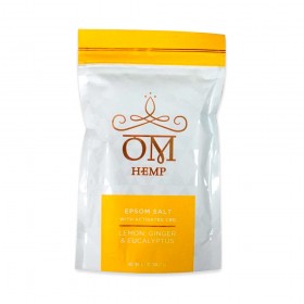 Sels de Bain Citron, Gingembre et Eucalyptus enrichis en CBD