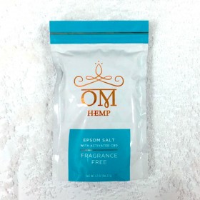 Bath salts enriched with CBD